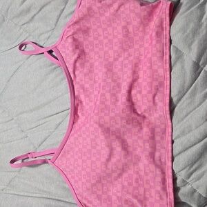 Pink Victoria's Secret Sports bra - Logo Print - size XXL - New With Tags